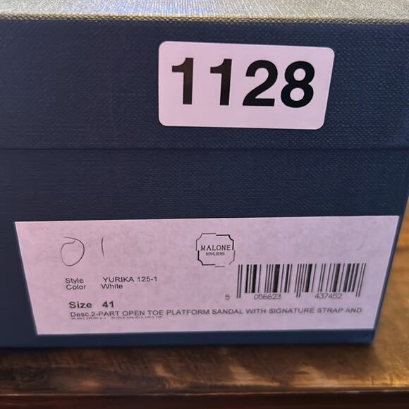 Malone Souliers Yurkia Crystal Platform Sandals Block Heel Open Toe NEW EU 41 - Picture 10 of 10